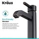 preview thumbnail 8 of 31, KRAUS Ramus Tall Single Handle 1-Hole Vessel Bathroom Faucet