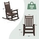 preview thumbnail 109 of 110, Modern High-Back Rocking Adirondack Chair All Weather