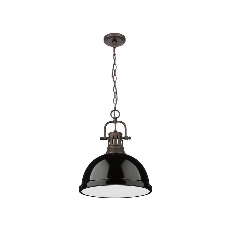 Golden Lighting 3602-L RBZ Duncan 14" Wide Pendant