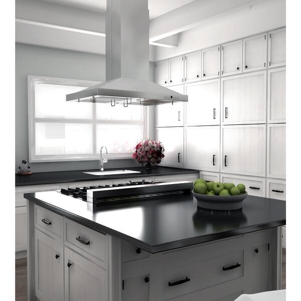 ZLINE 30 in. Island Mount Range Hood in Stainless Steel (GL2i30400