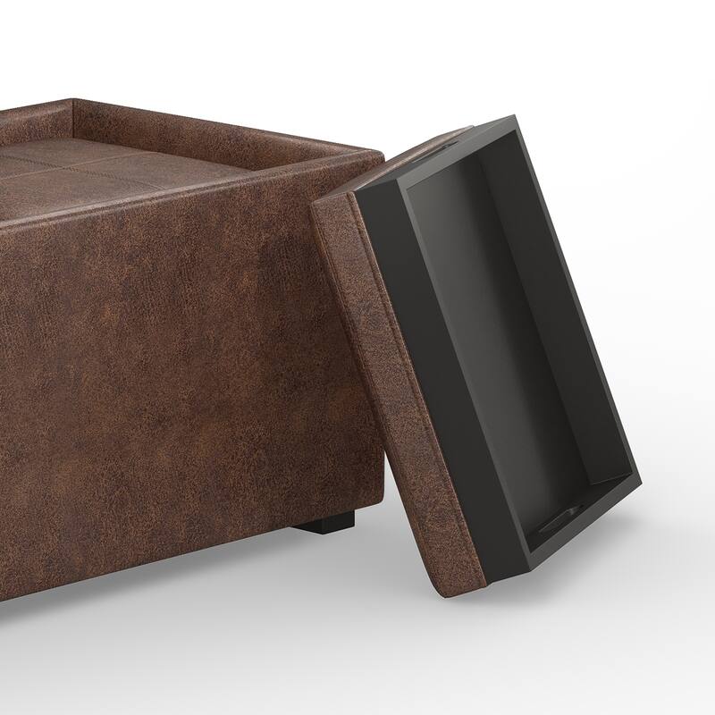 5 Piece Storage Ottoman for Living Room