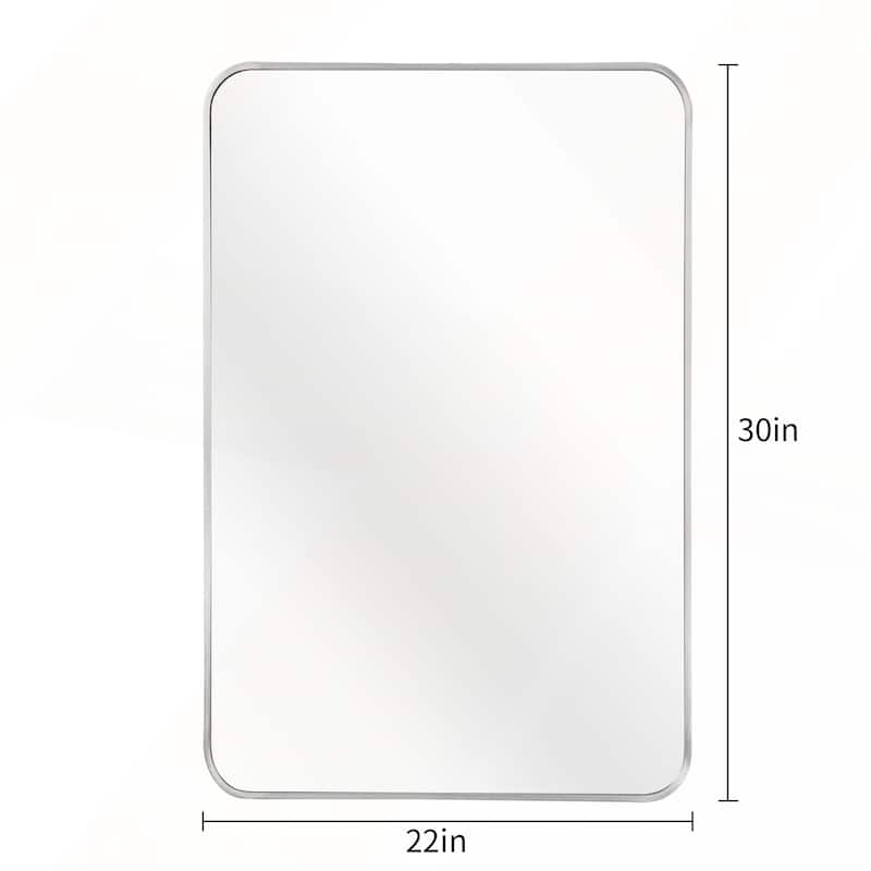 22x30 Inch Metal Framed Rectangular Bathrrom Mirror