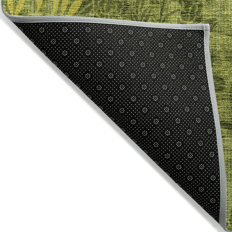 Machine Washable Indoor/ Outdoor Chantille Modern Garden Rug