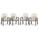 preview thumbnail 30 of 28, MAISON ARTS Outdoor Dining Chairs Set with Cushions 4-piece Standard Chair