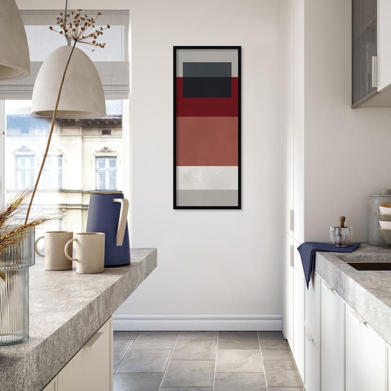 Amanti Art Framed Fabric Pinboard Overlapping geometry 8 by Vitor Costa Printed Bulletin Board