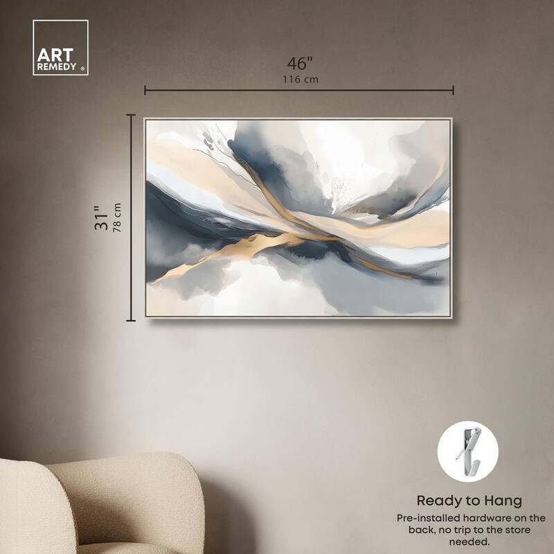 Dynamic Swirls II Canvas by Art Remedy