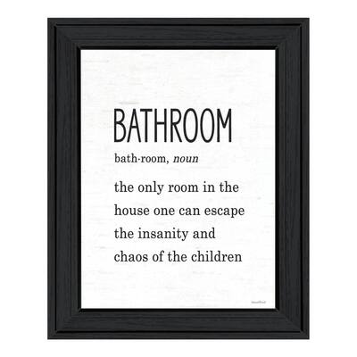 TrendyDecor4U Contemporary "Bathroom Escape" Framed Print Wall Art
