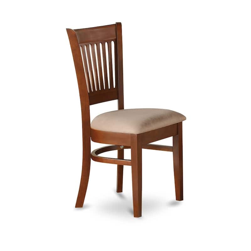 East West Furniture 5 Piece Kitchen Table Set-an Oval Dining Table and 4 Dining Room Chairs, Espresso (Seat Options)