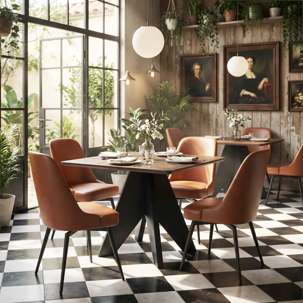 Lisse Square Dining Table Espresso