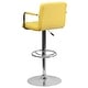 preview thumbnail 75 of 103, Quilted Vinyl Adjustable Chrome Bar Stool (Set of 2)