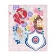 preview thumbnail 8 of 40, MLB Disney Princesses Game On Girls Silk Touch Throw Blanket 46x60 inches - Chicago Cubs