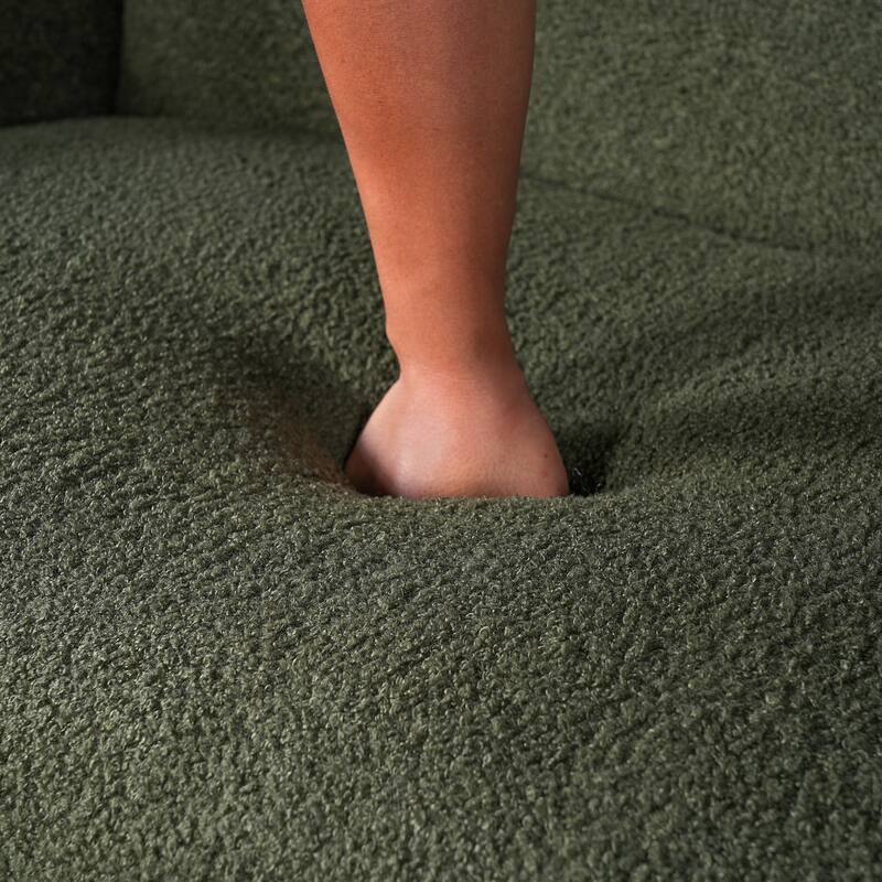 Christopher Knight Home - Allegra Sculptural Upholstered 87" Curved Sofa