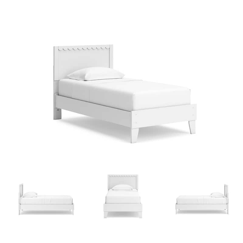 Signature Design by Ashley Hallityn White Panel Platform Bed