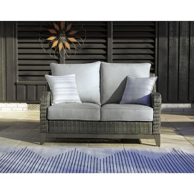Signature Design by Ashley Elite Park Outdoor Loveseat - 57"W x 36"D x 33"H