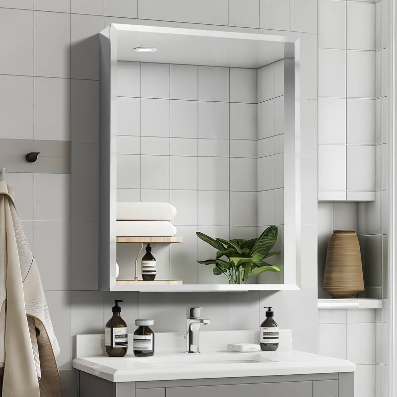 Bathroom Medicine Cabinet with Mirror - 26*20