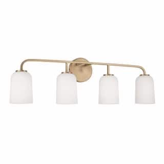 Lawson 4-light Bath/ Vanity Fixture w/ Soft White Glass
