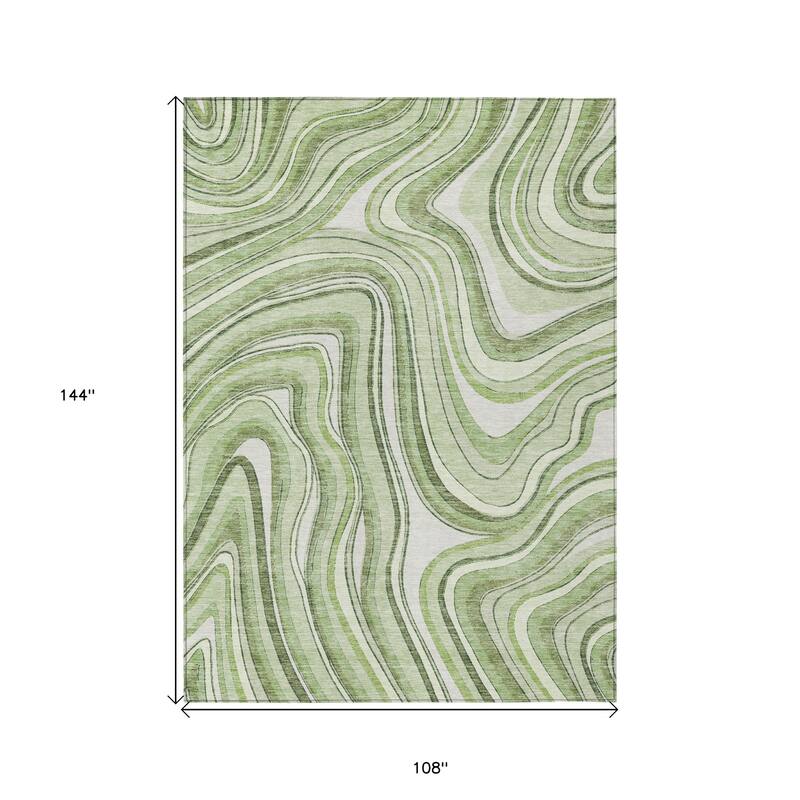 HomeRoots Abstract Transitional Rectangle Outdoor Rug