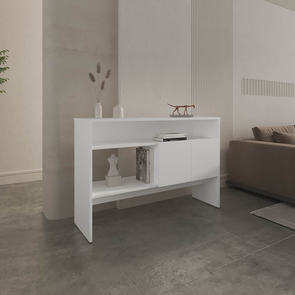 Console Table 31.8" H, with 2 Doors and 3 Shelves