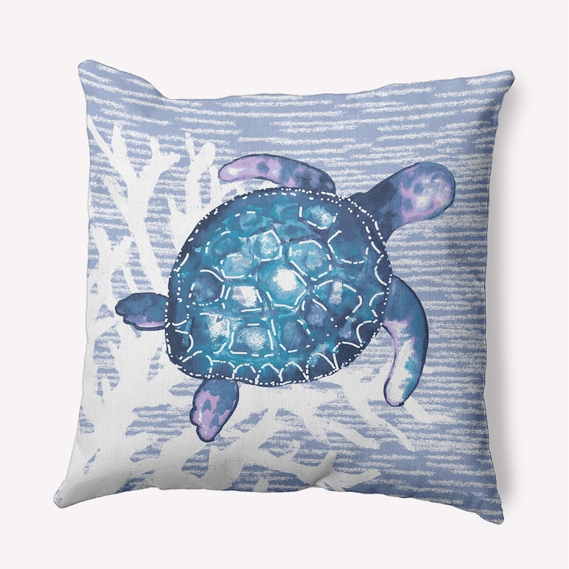 Turtle Friend Decorative Throw Pillow - 18" x 18" - Peri
