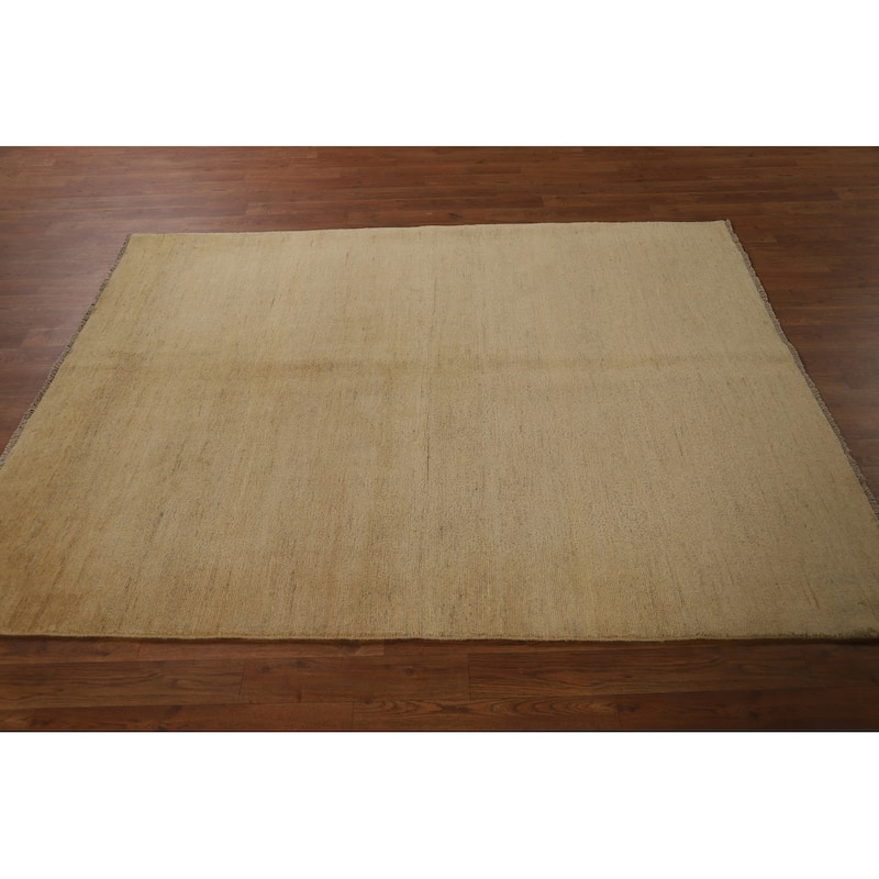 Modern Gabbeh Oriental Rug Handmade Wool Carpet - 4'9"x 6'4"