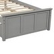 preview thumbnail 7 of 18, Twin Platform Bed with Trundle and Solid Wood Frame for Compact Spaces