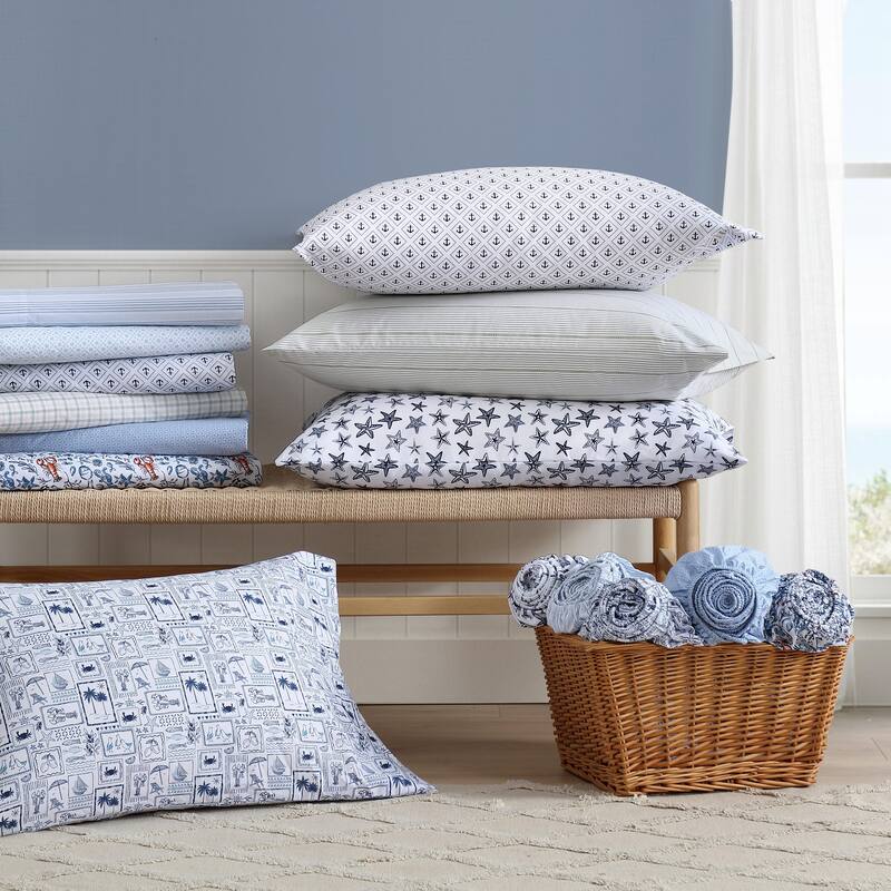 Nautica Printed Cooling Bed Sheet Sets