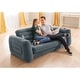 preview thumbnail 4 of 5, Intex Queen Size Inflatable Pull-Out Sofa Bed Sleep Away Futon Couch, Dark Gray