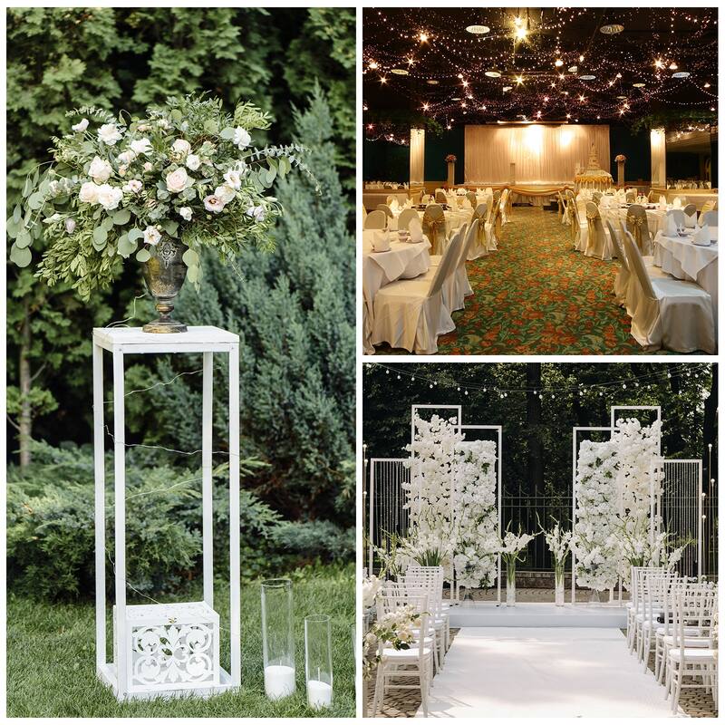 Wedding Flower Stand Vase Column 15.7, 23.6, 31.5 Inch Rack 1 Set - 15.7/23.6/31.5 Inch