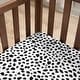 preview thumbnail 4 of 24, Rizzy Home Ink Dot Cotton Fitted Cribsheet - 28" X 52"