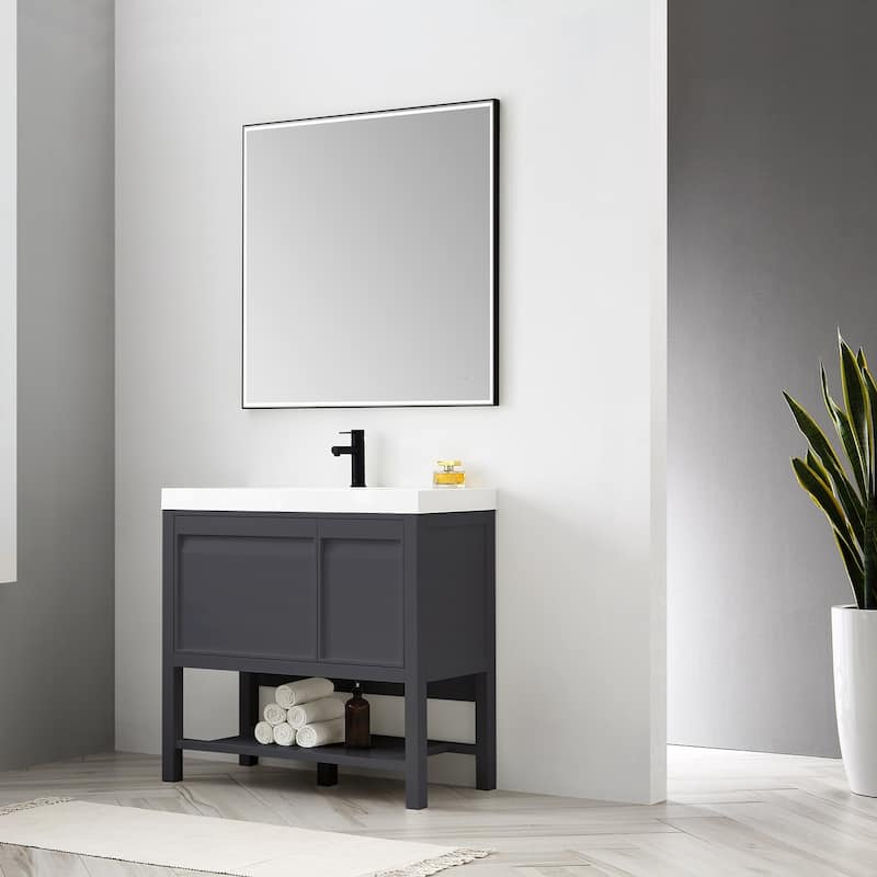 Fogless Color and Brightness Adjustable LED Mirror