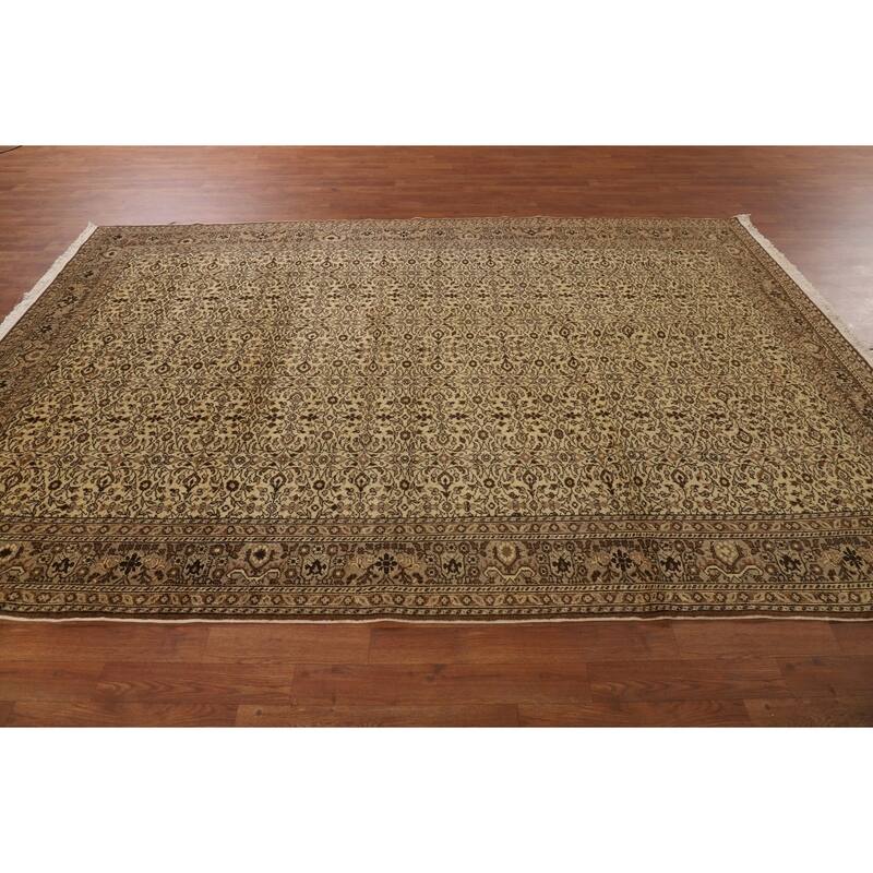 All-Over Anatolian Turkish Vintage Area Rug Hand-Knotted Wool Carpet - 6'7" X 9'10"