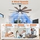 preview thumbnail 13 of 46, Parrot Uncle 60" Farmhouse Integrated LED Windmill Ceiling Fan with Light and Remote