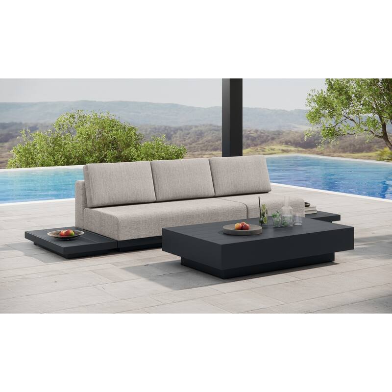 Oslo Aluminum Outdoor Upholstered Lounge Set - 5-Piece