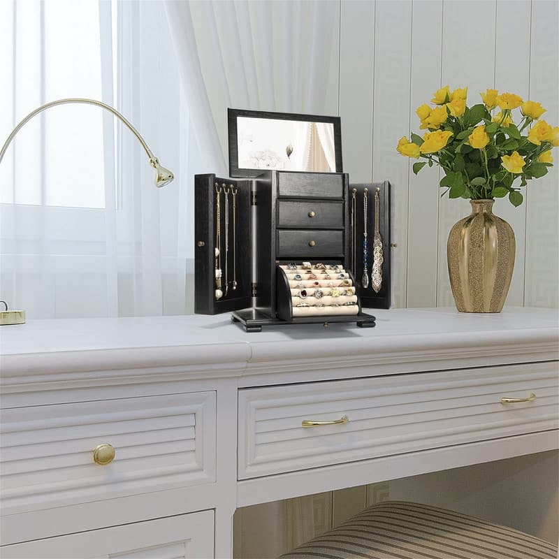 Jewelry Box for Women - 6.3"D x 10.4"W x 12.6"H