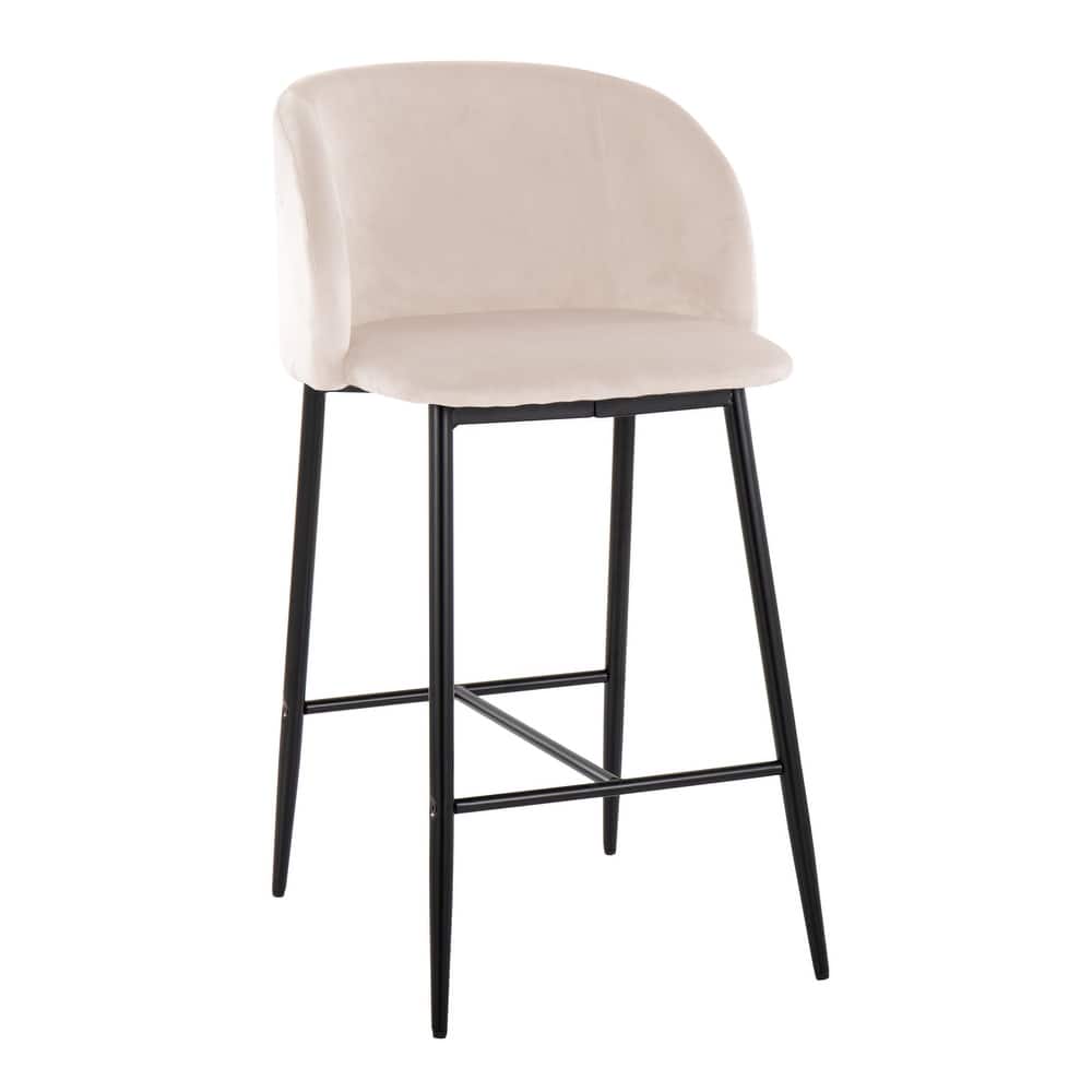 Silver Orchid Harding Velvet Counter Stool (Set of 2)