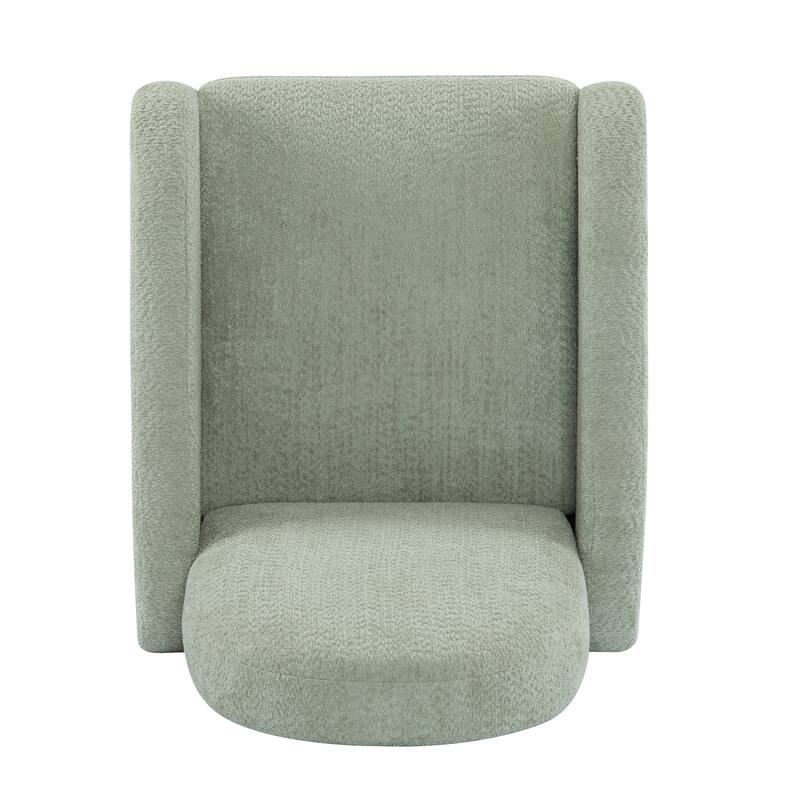Roomfitters 360 Swivel Glider Recliner Chair, Modern Cozy Upholstered Accent Seating