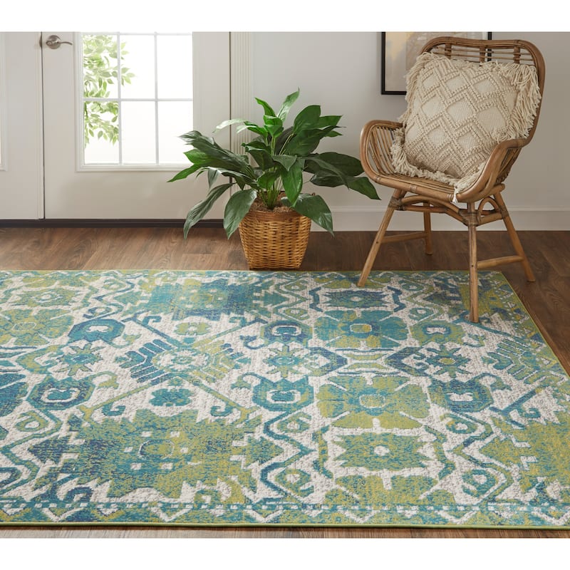 Hurst Modern Style Oriental Transitional Area Rug