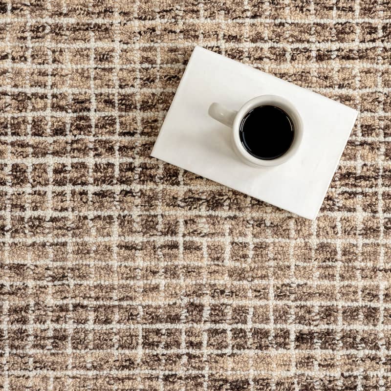 Nuloom Melrose Checked Wool Area Rug