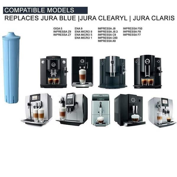 Shop Replacement Charcoal Water Filters For Jura Espresso Machine Jura Capresso Coffee Maker Replaces Blue Water Filter 3 Pack Overstock 28250410