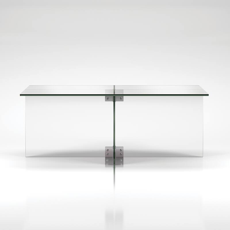Silver Orchid Carlisle Glass Coffee Table