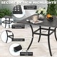 preview thumbnail 7 of 11, Nuu Garden 5-Piece Cast Aluminum Patio Dining Set with Umbrella Hole and Wide Seat