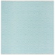 SAFAVIEH Handmade Flatweave Montauk Shkurte Cotton Rug - 6' x 6' Square - Turquoise/Ivory