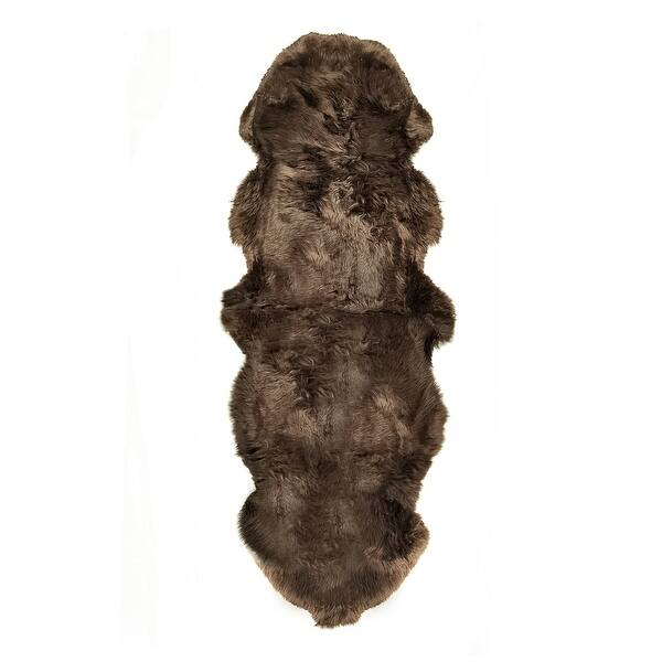 Shop New Zealand Sheepskin Black Double Rug 2 X 6 2 X 6 On Sale Overstock 9970994