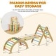 preview thumbnail 21 of 19, Kids Foldable Triangle Set Toddler Wood Montessori Climbing Toys