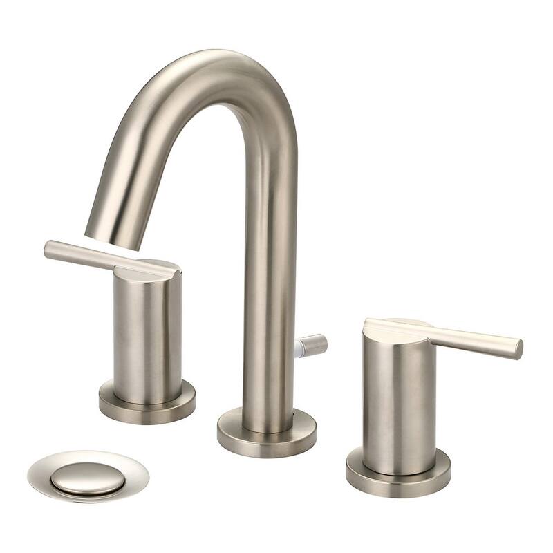 Pioneer Faucets i2v 1.2 GPM Deck Mounted Widespread Bathroom Faucet - Brushed Nickel