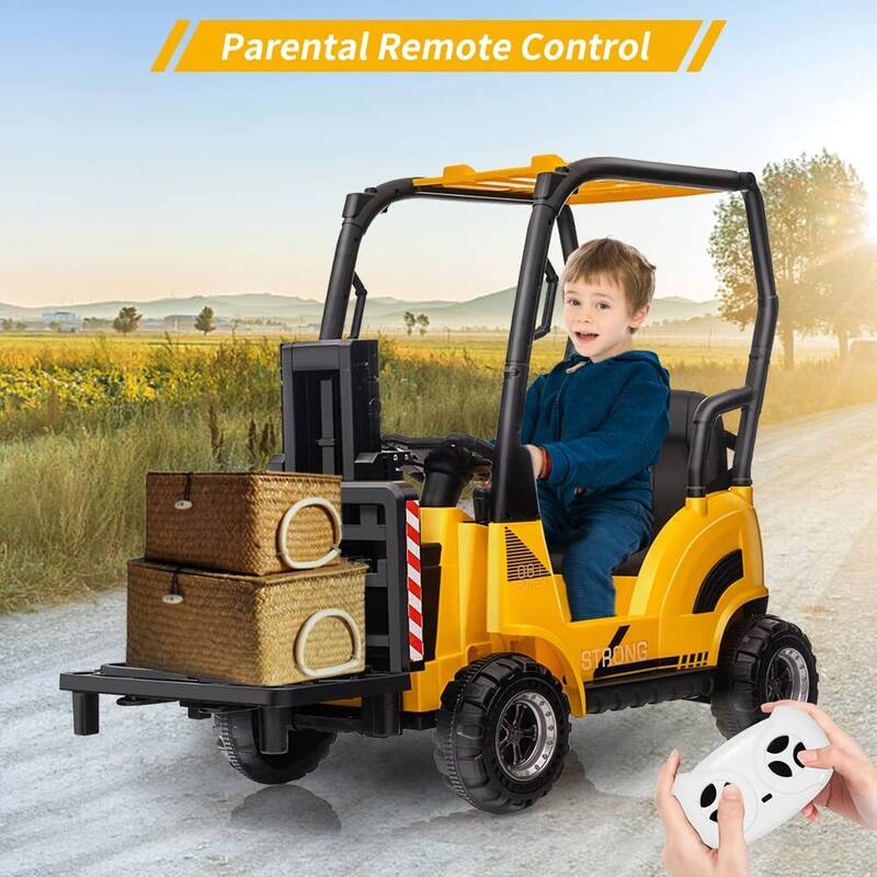 12V Kids Ride on Forklift Car with Tent