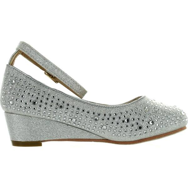Adorababy Girls Mary Jane Style Wedge Shiny Flat Shoes