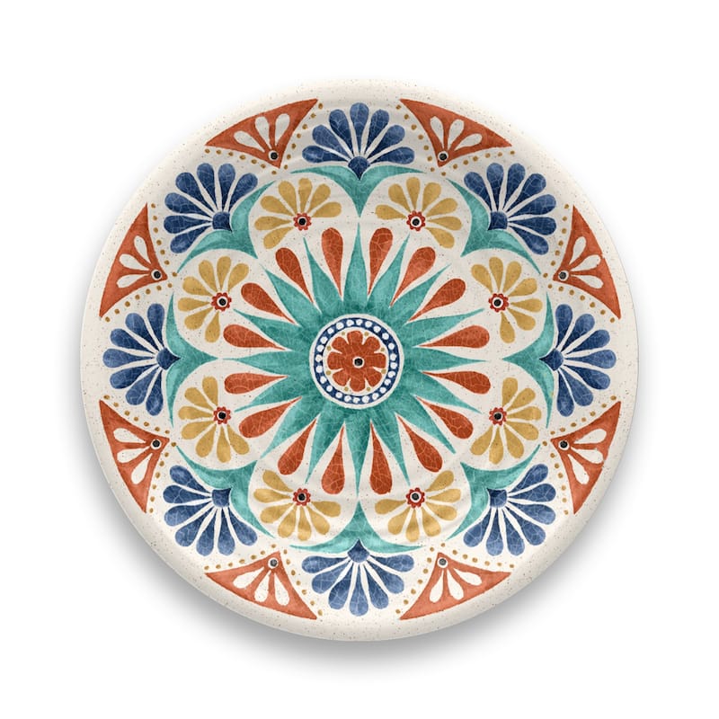 Abode Homewares Desert Rio Planta Salad Plate - Multicolor - 8.5" - Set of 6