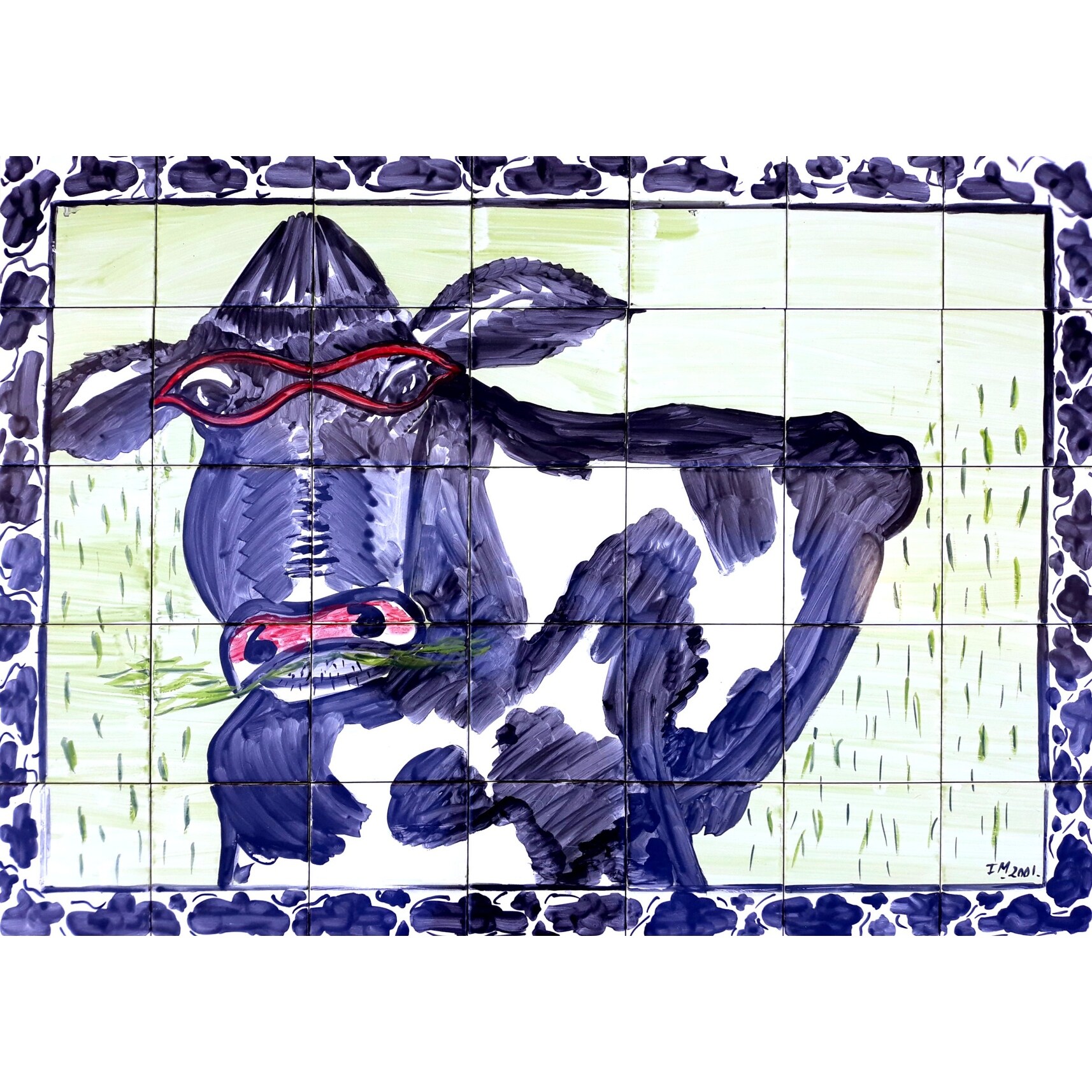 20in x 28in Novelty Dogs Backsplash Design 35pc Mosaic Tile Wall Mural Bed Bath & Beyond