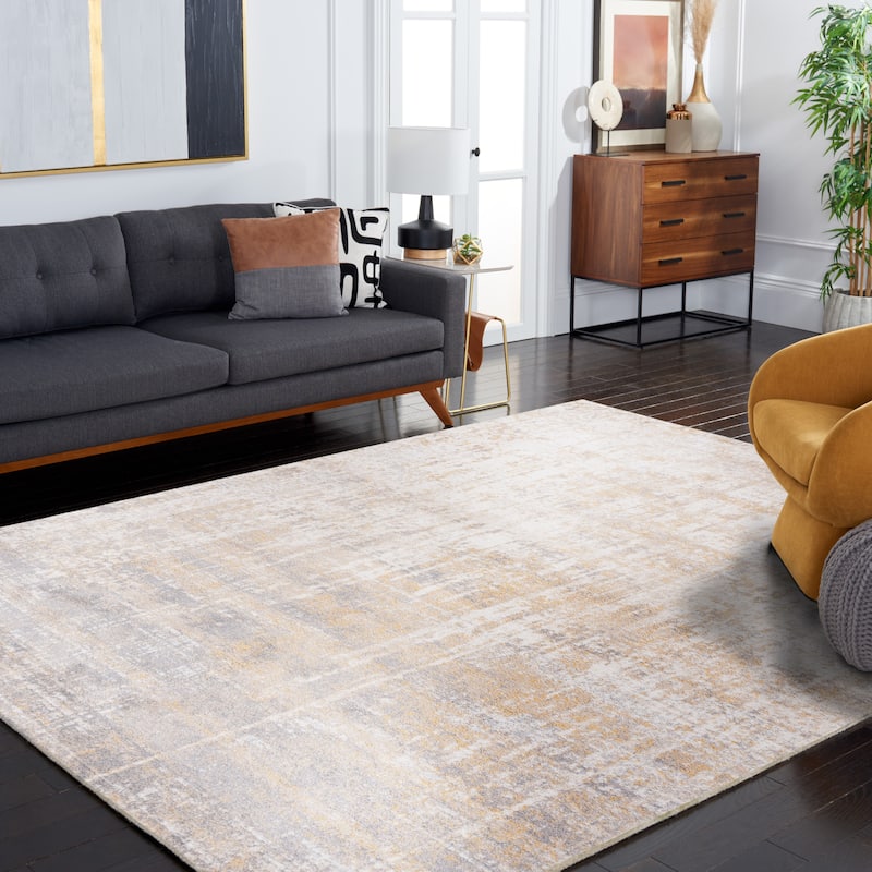 SAFAVIEH Adirondack Lida Modern Abstract Distressed Rug